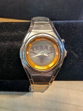 Fossil Kaleido Texas Longhorns Watch LI2374 – Animated Logo Dial – Stainless Ste